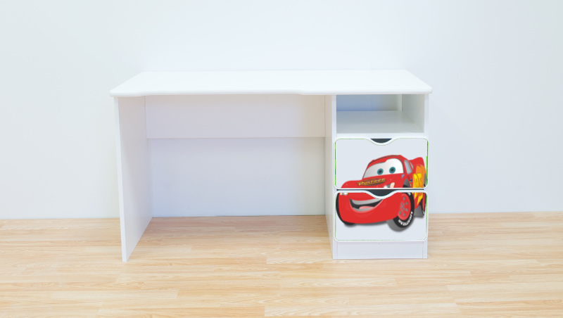 Becks písací stolík pravý Cars MC